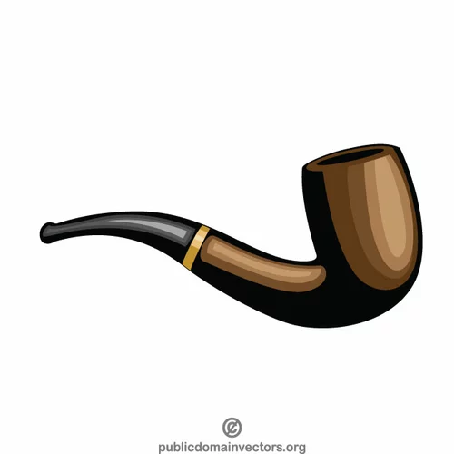 Smoking pipe vector art