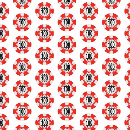 Casino tokens seamless pattern