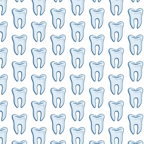 Tooth seamless pattern