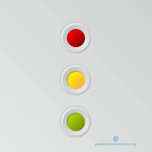 Traffic lights symbol vector image