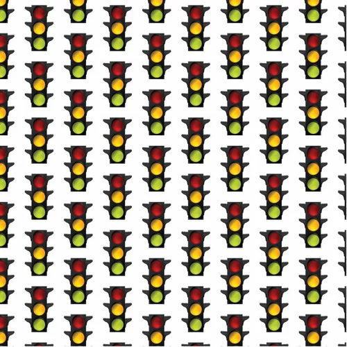 Traffic lights seamless pattern