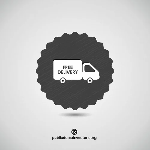 Free delivery vector icon