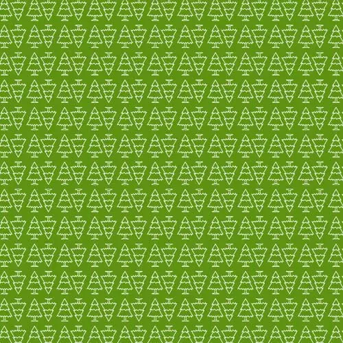 Green Christmas pattern vector