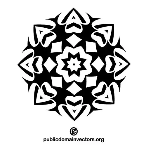 Tribal star graphic element