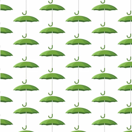 Green umbrellas vector background