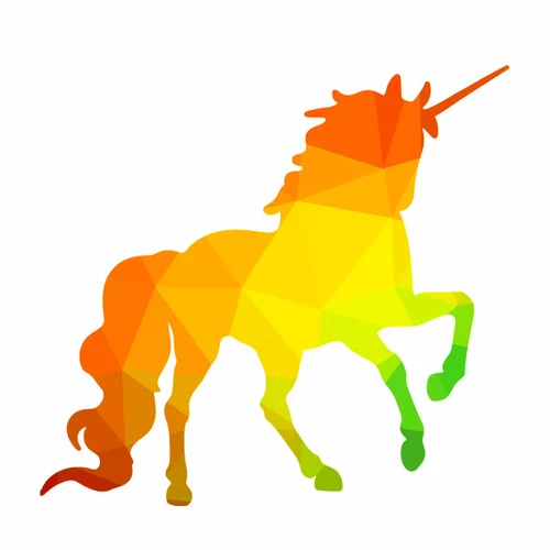 Unicorn vector silhouette