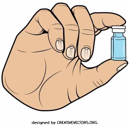 Vaccine in a small bottle
