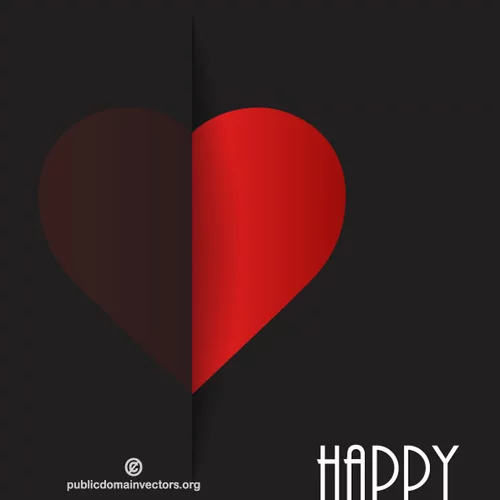 Valentine day greeting card