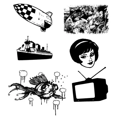 Monochrome vector set