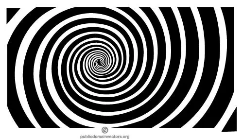 Black spiral vector