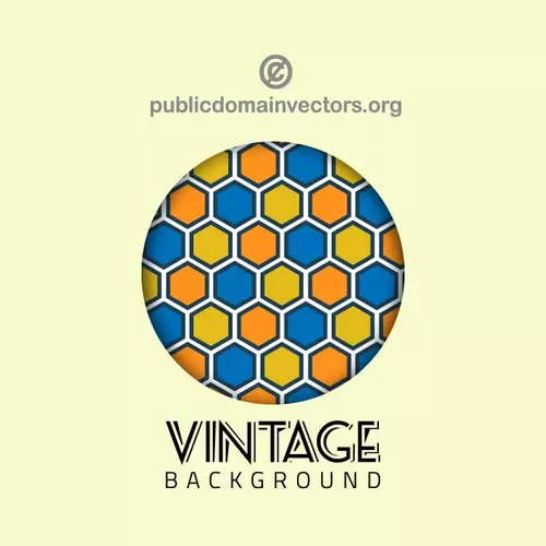 Colorful vintage pattern vector