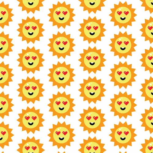 Smiling sun icon background