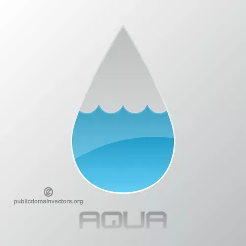 Water drop vector clip art