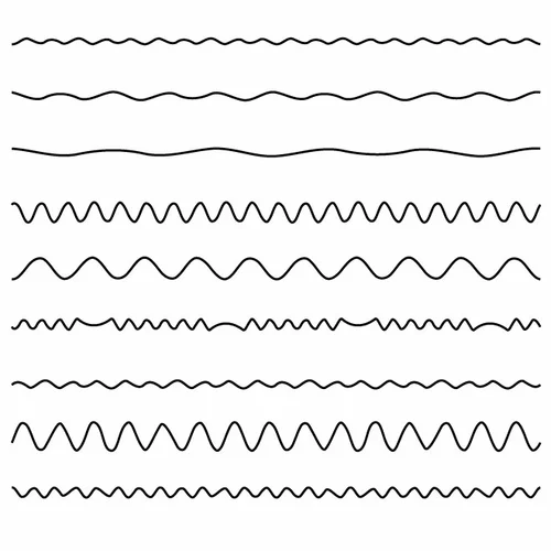 Various wavy lines