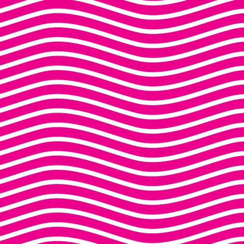 Wavy white lines on pink background