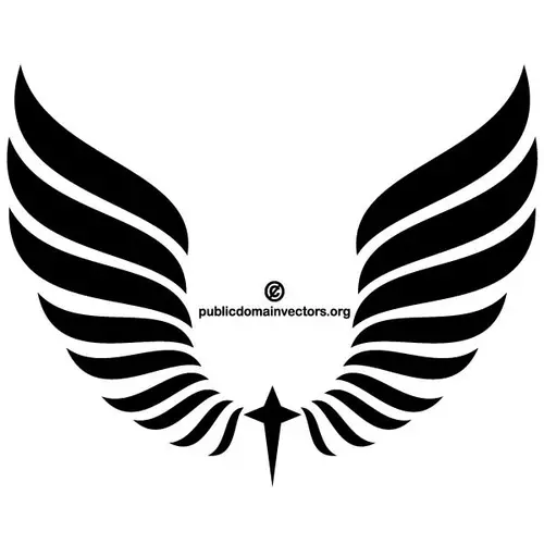 Wings vector clip art