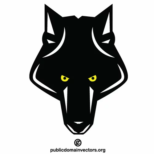 Wolf head silhouette