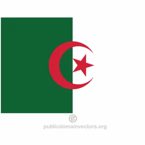 Algerian vector flag