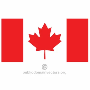 Canadian vector flag