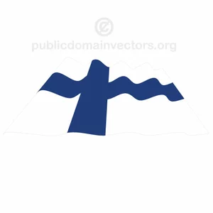Finnish wavy vector flag