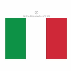 Italian vector flag