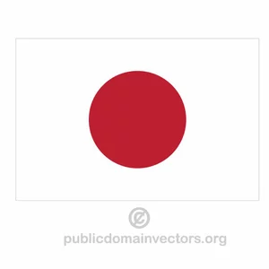 Japanese vector flag
