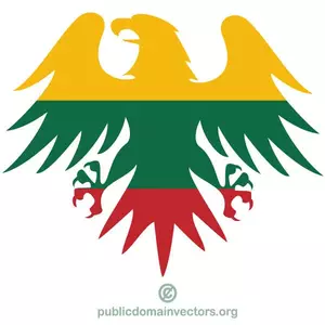 Lithuanian flag in eagle shape