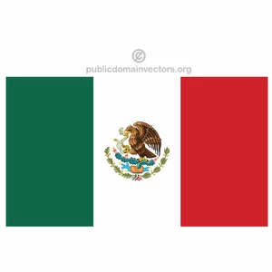 Mexican vector flag