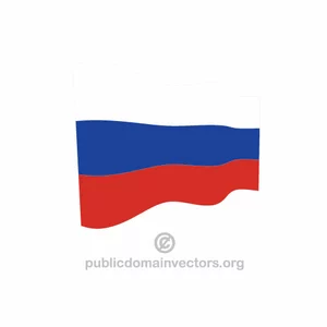 Wavy Russian vector flag