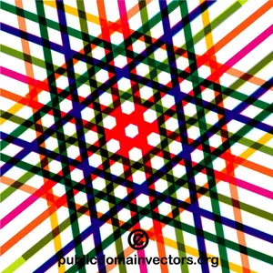 Intersecting colorful lines vector