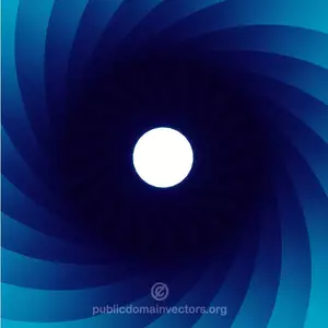 Blue swirling shape vector