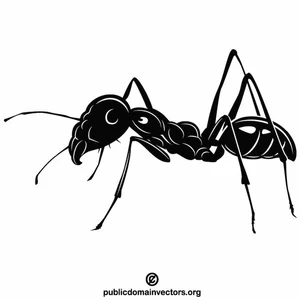 Ant silhouette clip art