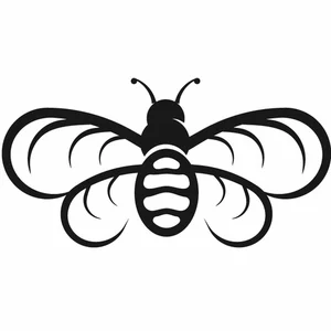 Bee stencil clip art