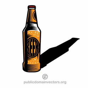Bottle of beer vector graphics