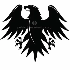 Black eagle vector image
