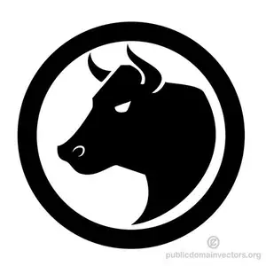 Silhouette of a bull