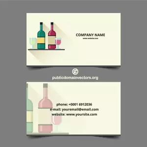 Business card template for restaurants