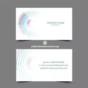 Abstract design for business card template