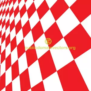 Checkered vector background with red tiles