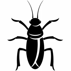 Cockroach silhouette clip art