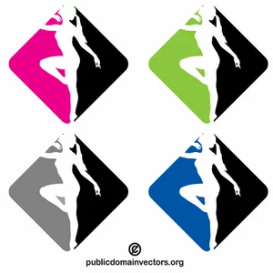 Dance school logo design
