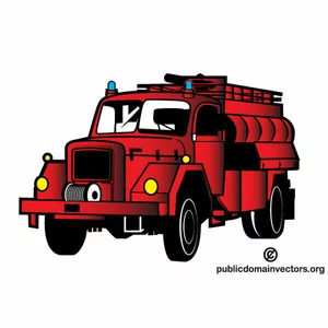 Fire truck vector clip art