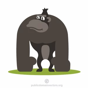 Gorilla beast cartoon clip art