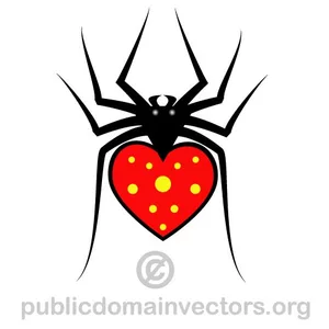 Vector image of a spider