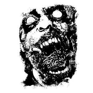 Zombie face vector graphics