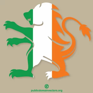 Irish lion heraldic symbol
