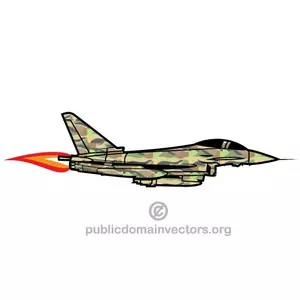 Military aircraft vector image