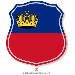 Liechtenstein crest flag symbol