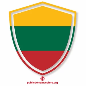 Crest with Lithuanian flag