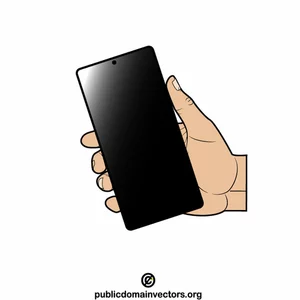 A hand with a smartphone